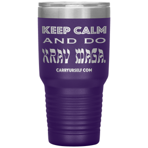 CARRYURSELF "Keep calm and Do Krav Maga." 30oz Desk Tumbler