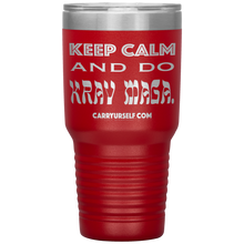 Load image into Gallery viewer, CARRYURSELF &quot;Keep calm and Do Krav Maga.&quot; 30oz Desk Tumbler
