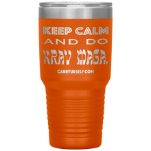 Load image into Gallery viewer, CARRYURSELF &quot;Keep calm and Do Krav Maga.&quot; 30oz Desk Tumbler
