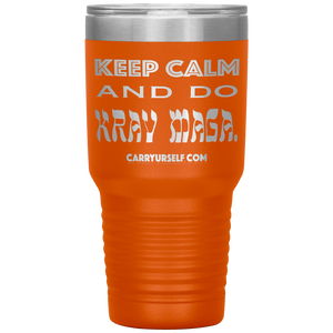 CARRYURSELF "Keep calm and Do Krav Maga." 30oz Desk Tumbler