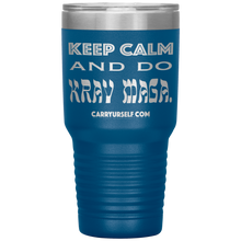 Load image into Gallery viewer, CARRYURSELF &quot;Keep calm and Do Krav Maga.&quot; 30oz Desk Tumbler
