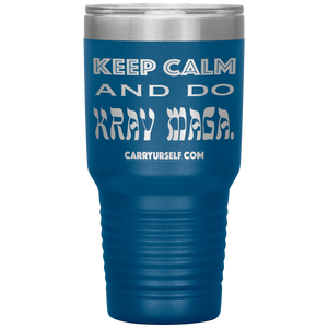 CARRYURSELF "Keep calm and Do Krav Maga." 30oz Desk Tumbler