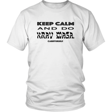 Load image into Gallery viewer, CARRYURSELF &quot;Keep calm and Do Krav Maga.&quot; Limited Edition T-Shirt (black lettering)
