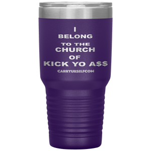 CARRYURSELF "Church of Kick Yo A$$" Desk Tumbler