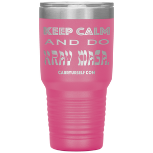 CARRYURSELF "Keep calm and Do Krav Maga." 30oz Desk Tumbler