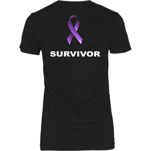 CARRYURSELF Limited Edition Kick Ass Survivor Purple Ribbon Tee