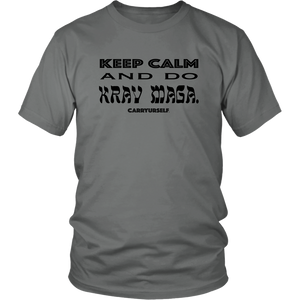 CARRYURSELF "Keep calm and Do Krav Maga." Limited Edition T-Shirt (black lettering)