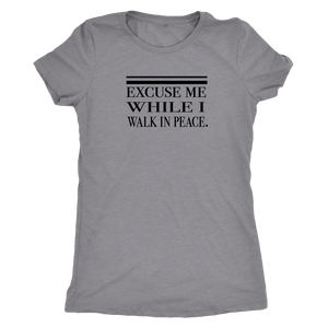 CARRYURSELF "Excuse Me While I Walk In Peace" Self Defense T-shirt