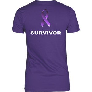 CARRYURSELF Limited Edition Kick Ass Survivor Purple Ribbon Tee