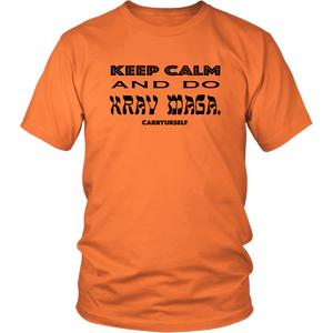 CARRYURSELF "Keep calm and Do Krav Maga." Limited Edition T-Shirt (black lettering)