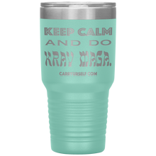 Load image into Gallery viewer, CARRYURSELF &quot;Keep calm and Do Krav Maga.&quot; 30oz Desk Tumbler
