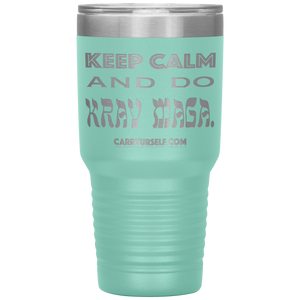 CARRYURSELF "Keep calm and Do Krav Maga." 30oz Desk Tumbler