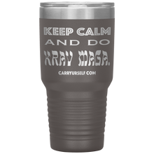 Load image into Gallery viewer, CARRYURSELF &quot;Keep calm and Do Krav Maga.&quot; 30oz Desk Tumbler
