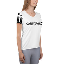 Load image into Gallery viewer, Carryurself CU Brand Women&#39;s Athletic T-shirt (PLUS Available)
