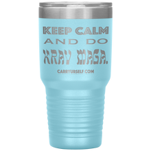 Load image into Gallery viewer, CARRYURSELF &quot;Keep calm and Do Krav Maga.&quot; 30oz Desk Tumbler
