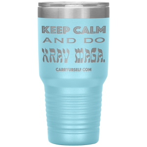 CARRYURSELF "Keep calm and Do Krav Maga." 30oz Desk Tumbler