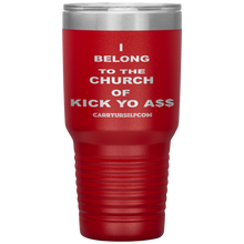 Load image into Gallery viewer, CARRYURSELF &quot;Church of Kick Yo A$$&quot; Desk Tumbler
