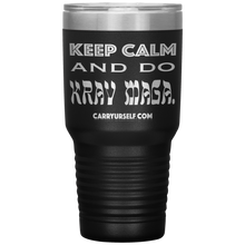 Load image into Gallery viewer, CARRYURSELF &quot;Keep calm and Do Krav Maga.&quot; 30oz Desk Tumbler
