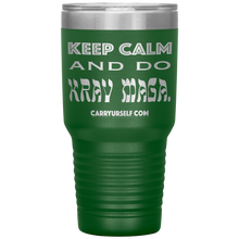 Load image into Gallery viewer, CARRYURSELF &quot;Keep calm and Do Krav Maga.&quot; 30oz Desk Tumbler
