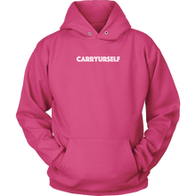 Load image into Gallery viewer, CARRYURSELF Larger Than Life CU Brand Hoodie (Universal Sized)
