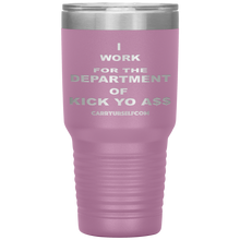 Load image into Gallery viewer, CARRYURSELF &quot;Department of Kick Yo A$$&quot; Desk Tumbler
