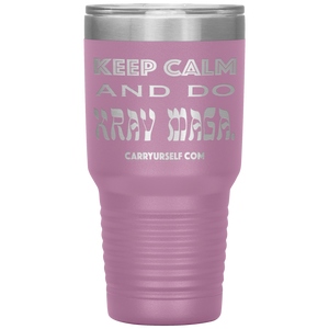 CARRYURSELF "Keep calm and Do Krav Maga." 30oz Desk Tumbler