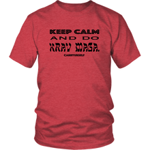 Load image into Gallery viewer, CARRYURSELF &quot;Keep calm and Do Krav Maga.&quot; Limited Edition T-Shirt (black lettering)
