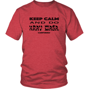 CARRYURSELF "Keep calm and Do Krav Maga." Limited Edition T-Shirt (black lettering)